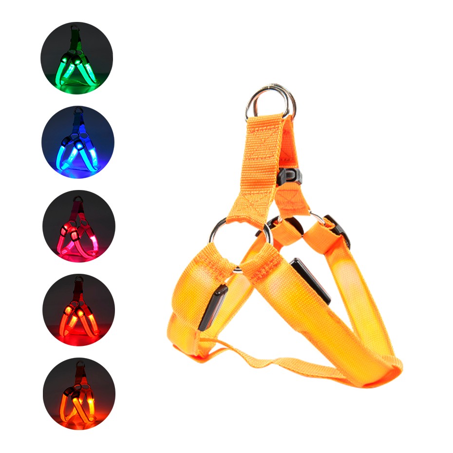 Pechera para perro con luz LED