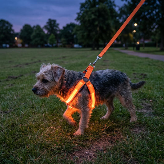 Pechera para perro con luz LED