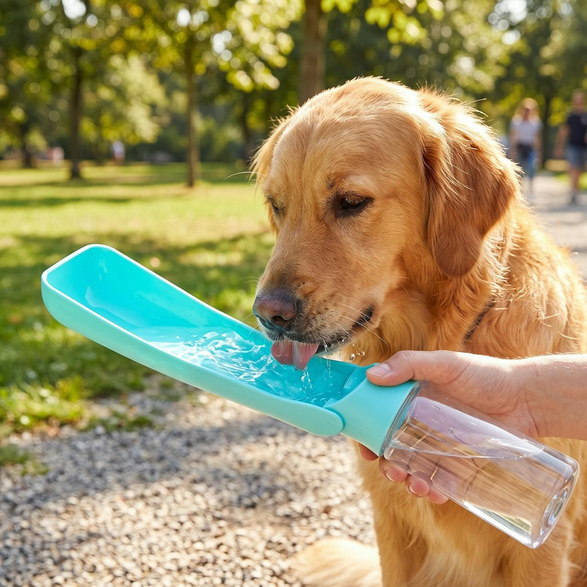 Botella de agua plegable para mascotas