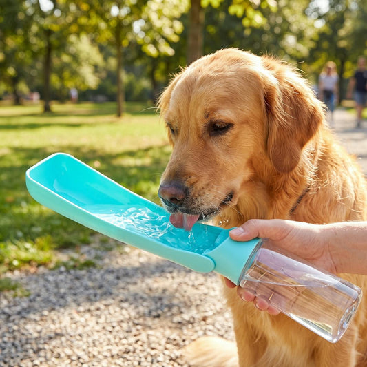 Botella de agua plegable para mascotas
