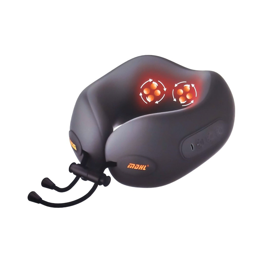 Almohada masajeadora térmica recargable para cuello