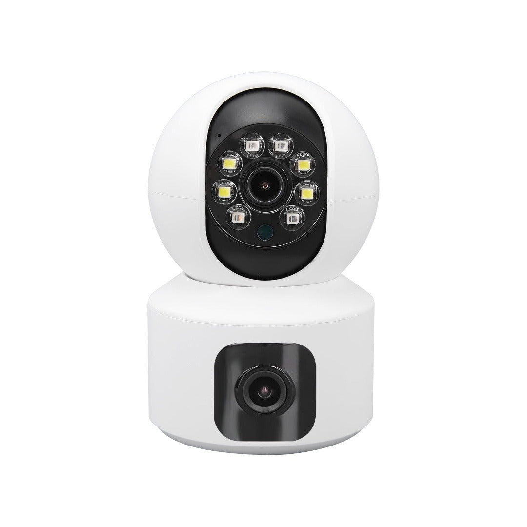Cámara WiFi de interior con lente dual