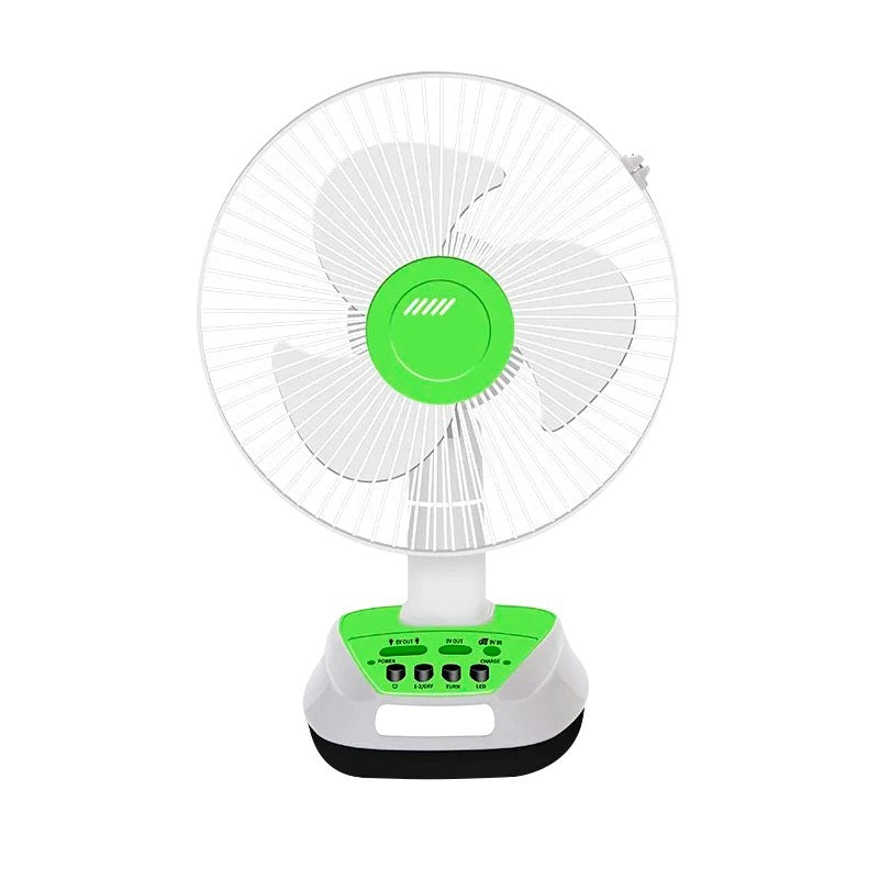 Ventilador recargable con panel solar 16 pulgadas