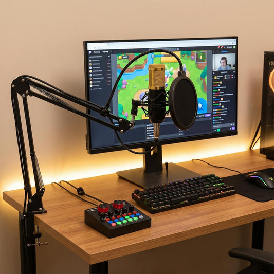 Kit de streaming micrófono BM800 con interfaz V8