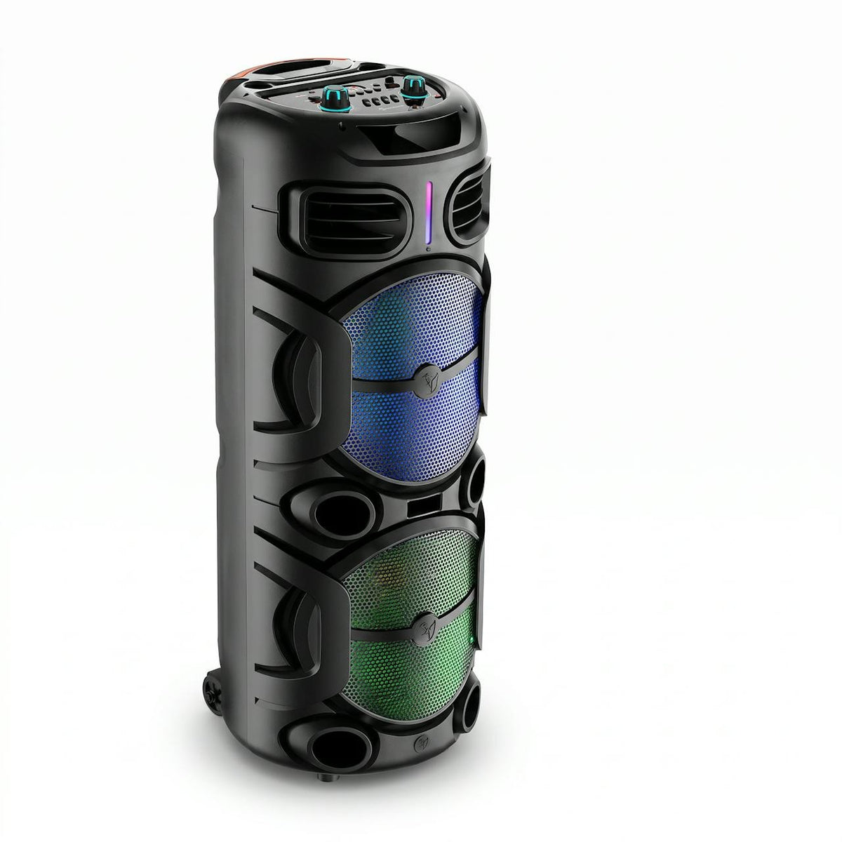 Parlante torre 2x12 LED RGB