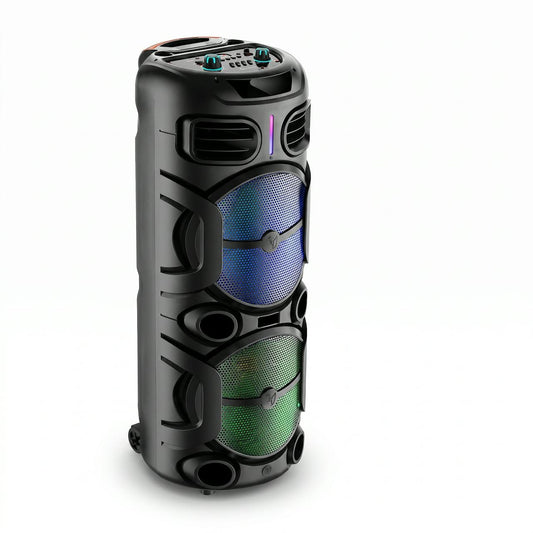 Parlante torre 2x12 LED RGB