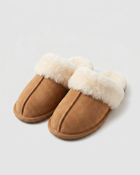 Pantuflas corderito - MARRÓN