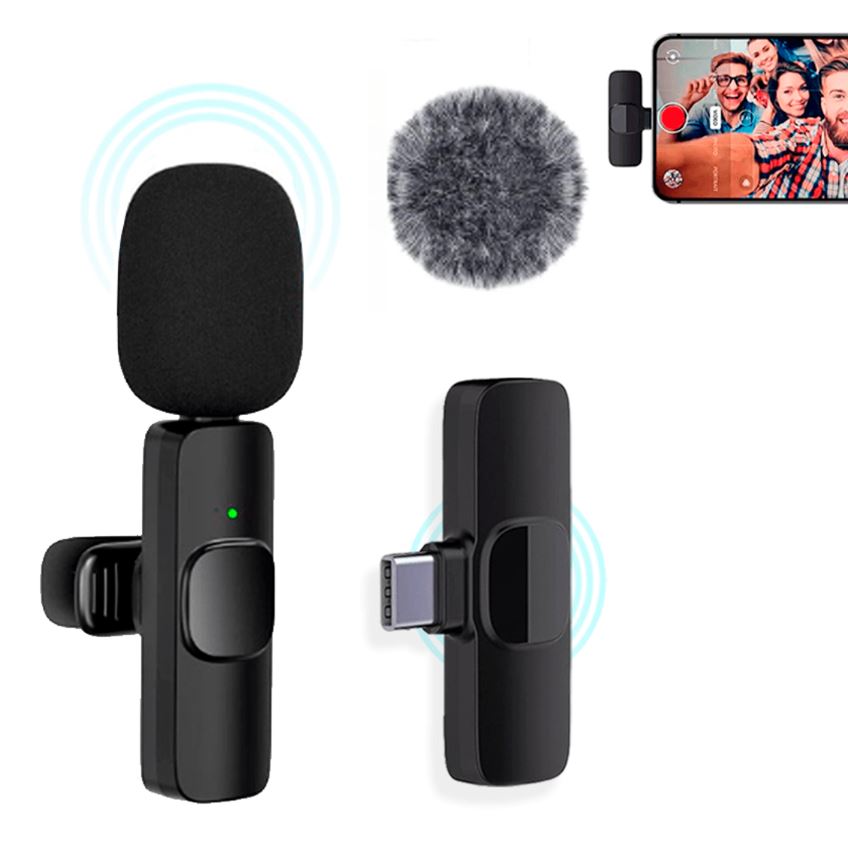 Micrófono Inalámbrico Solapero K8 para Celular Tipo-C