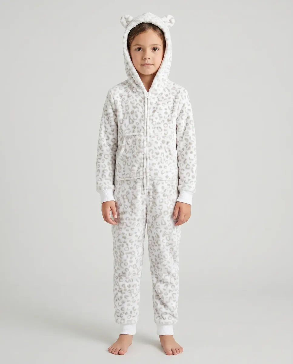 Pijama Enterito Niña - Animal Print
