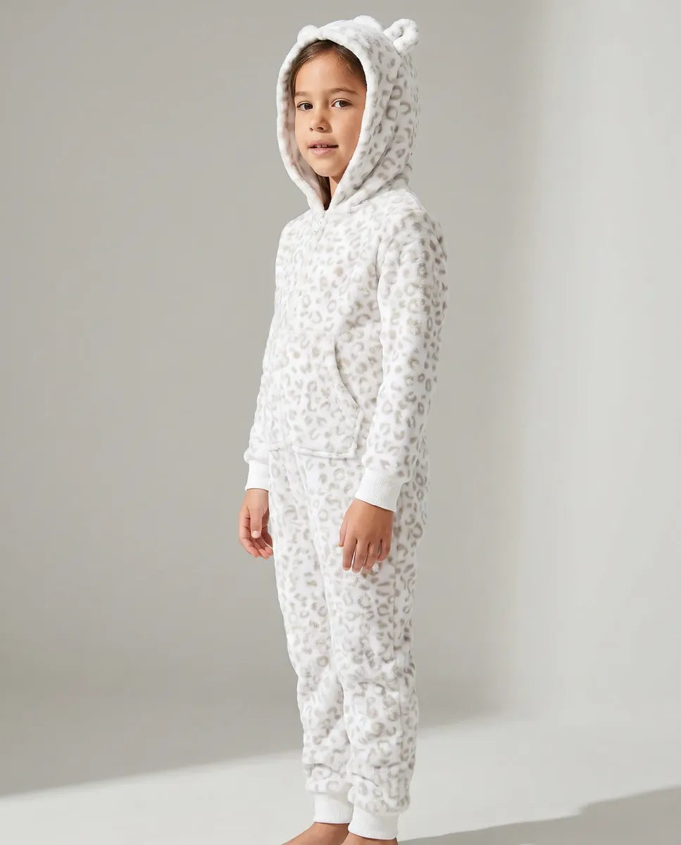 Pijama Enterito Niña - Animal Print