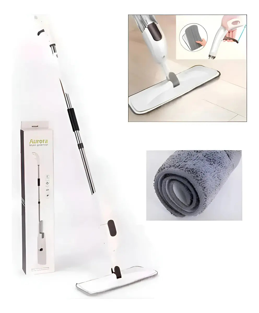 Mopa Trapeador Giratoria Para Piso con Spray Limpieza