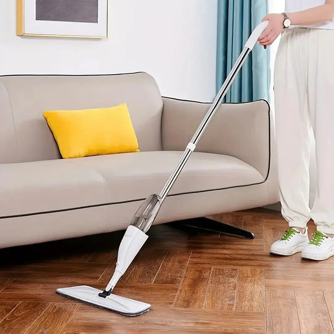 Mopa Trapeador Giratoria Para Piso con Spray Limpieza