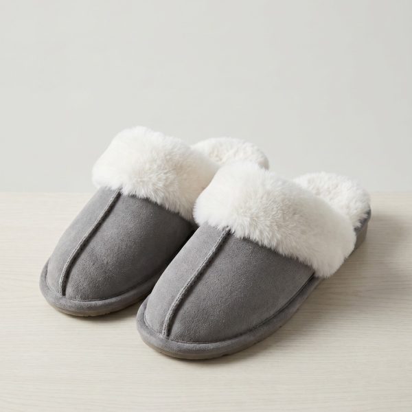 Pantuflas corderito - GRIS