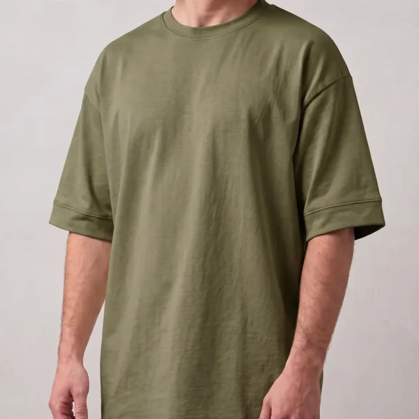 Remera Oversize Premium - Verde militar