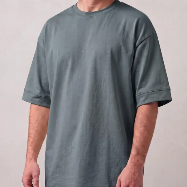 Remera Oversize Premium - Gris denim